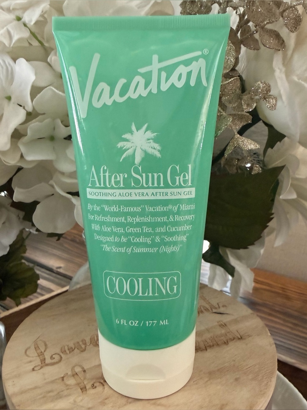 VACATION After Sun Cooling Gel w/ Aloe Vera, Cucumber, green tea 6 fl oz NEW